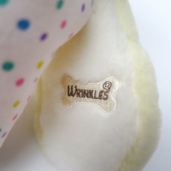 Vintage 80s Wrinkles Plush Dog With Bone! - Picture 5 of 9